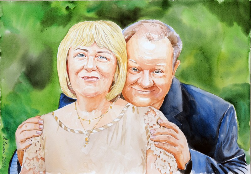 akwarelowy portret 8