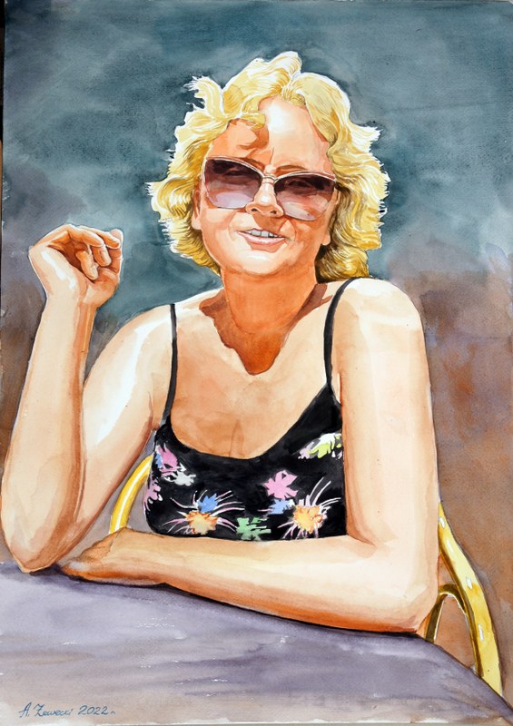 akwarelowy portret 2