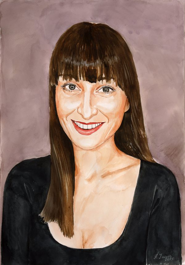 portret akwarelowy 3