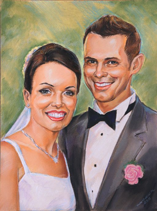 portret ślubny pastelom portret pary 4